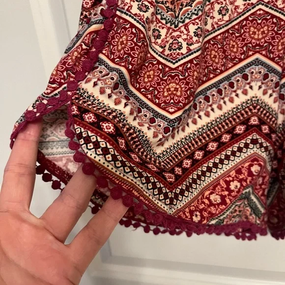 Rue21 Red and Cream Patterned Jumpsuit - Picture 3 of 4